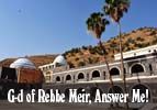 G-d of Rebbe Meir, Answer Me!