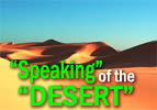 Bamidbar: "Speaking" Of The "Desert"