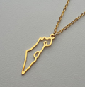 שרשרת עם תליון "ארץ ישראל" - צבע זהב