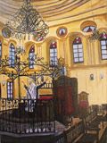 Synagogue Oil on Canvas Print