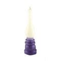 Elegant Havdalah Candle, Purple-White