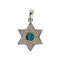 Silver Necklace and Star of David Pendant