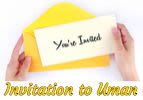 Invitation to Uman