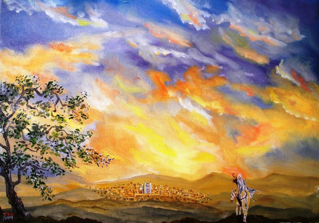 ציור שמן - הצייר יהושע ויסמן - משיח 35*50