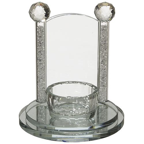 Crystal Stand for Ner Neshimah (Yartzheit Candle)