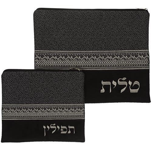 סט טלית תפילין דמוי עור מהודר