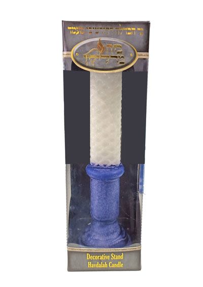 Havdalah Candle - Decorative Stand in Shape of Jerusalem Pillar