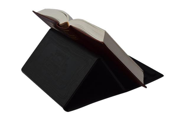 סטנדר יוקרתי מפואר דמוי עור שחור - קטן