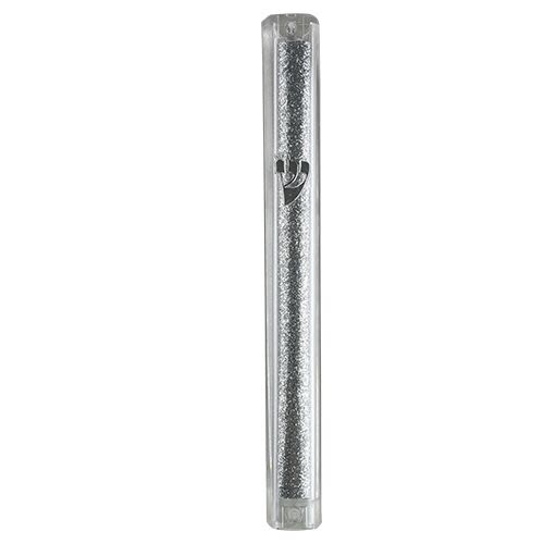 Mezuzah from Silver-Colored Plastic