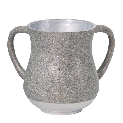 Handwashing Cup Made of Silver-Colored Aluminum