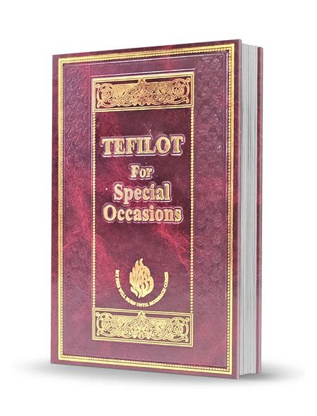 Tefillot For Special Occasions - English