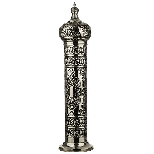 Housing for Megillat Esther Scroll - Silver Plated