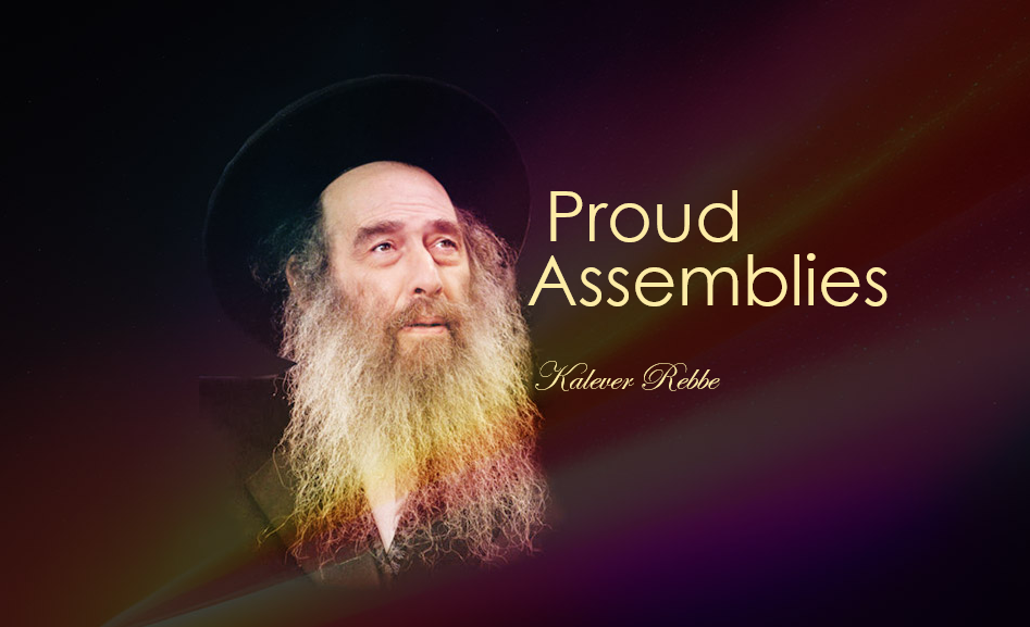 Proud assemblies of Jews coming together to learn, do mitzvot, pray.